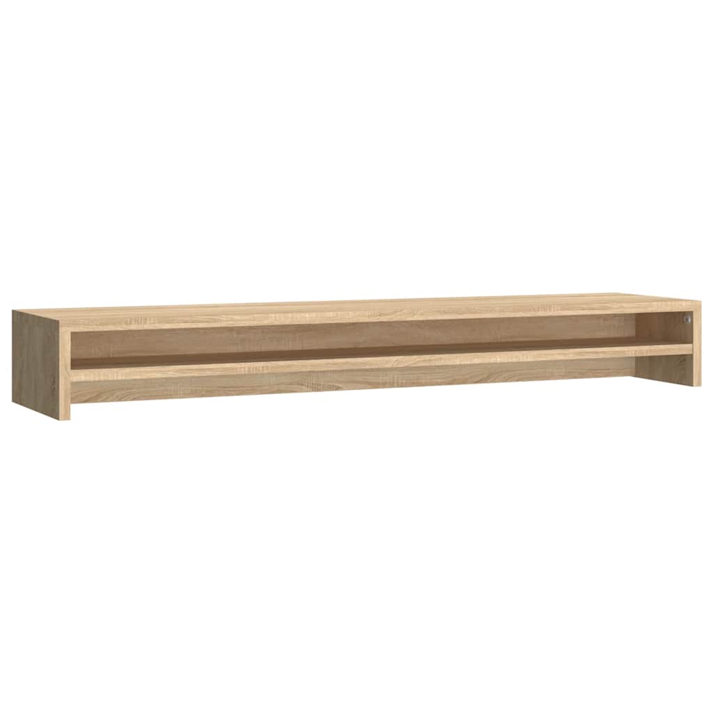 Dual Monitor Stand Desk Riser Sonoma Oak 100cm | HomeAndLiving