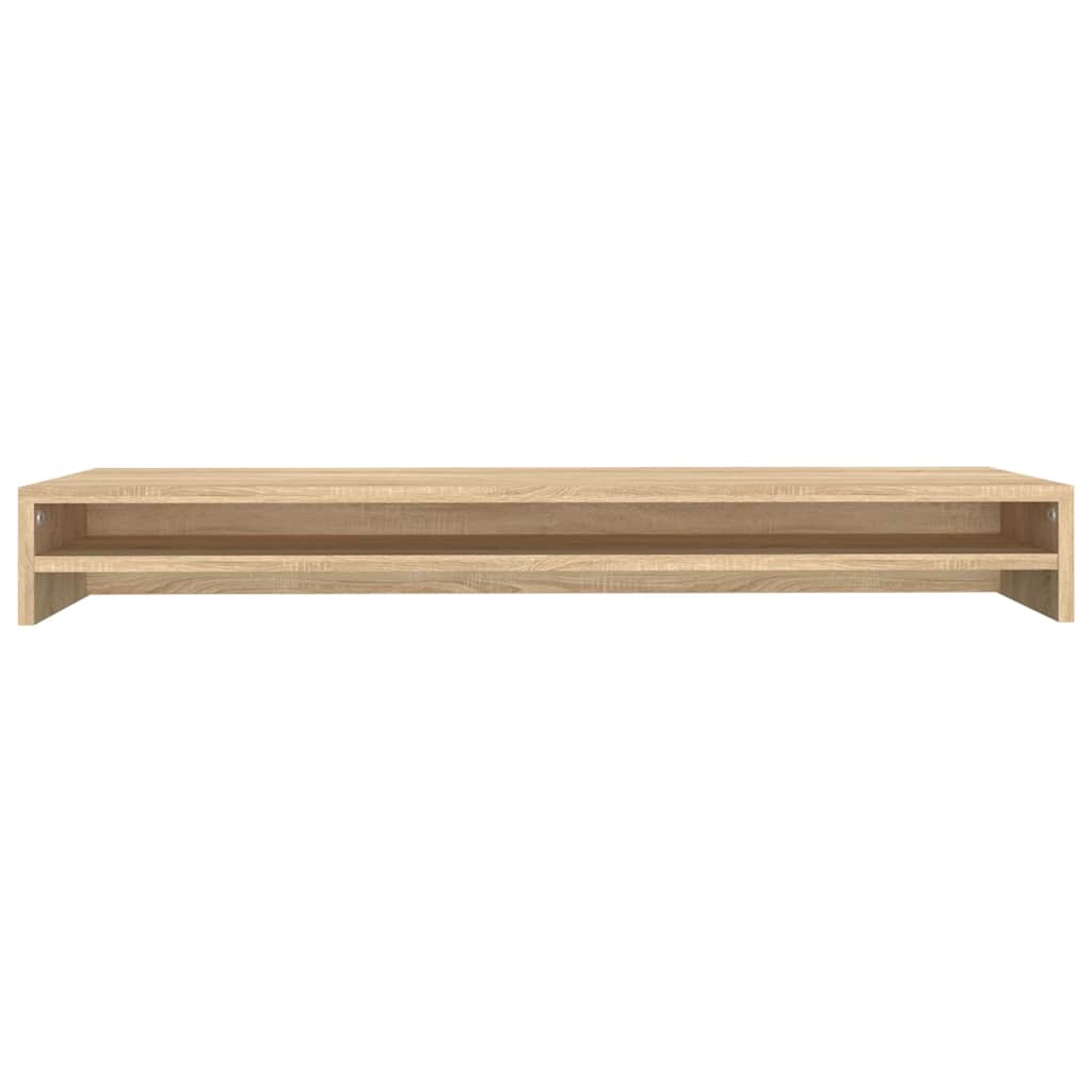 Dual Monitor Stand Desk Riser Sonoma Oak 100cm | HomeAndLiving