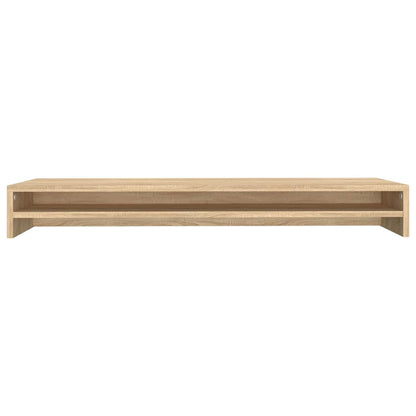 Dual Monitor Stand Desk Riser Sonoma Oak 100cm | HomeAndLiving