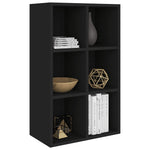 Book Cabinet/Sideboard Black  Chipboard