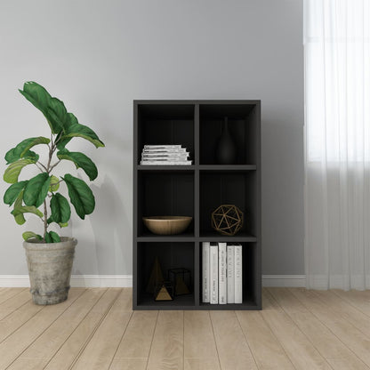 Book Cabinet/Sideboard Black  Chipboard