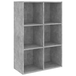 Book Cabinet/Sideboard  Concrete Grey Chipboard