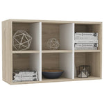 Book Cabinet/Sideboard White and Sonoma Oak  Chipboard
