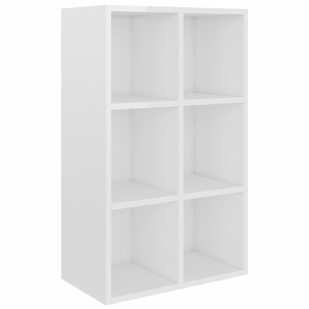 Book Cabinet/Sideboard High Gloss White- Chipboard