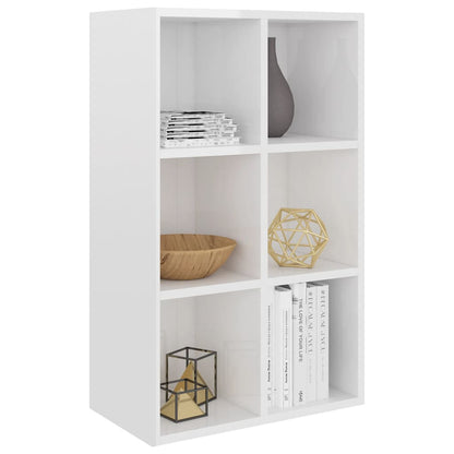 Book Cabinet/Sideboard High Gloss White- Chipboard