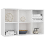 Book Cabinet/Sideboard High Gloss White- Chipboard