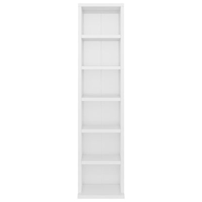 CD Cabinet High Gloss White Chipboard