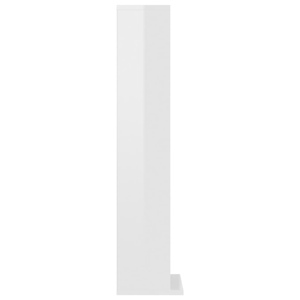 CD Cabinet High Gloss White Chipboard