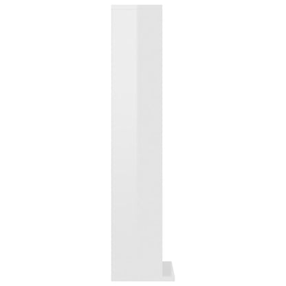 CD Cabinet High Gloss White Chipboard
