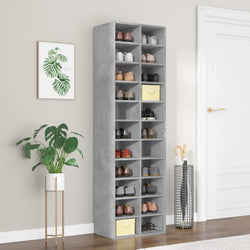 Shoe Cabinet  Concrete Grey Chipboard