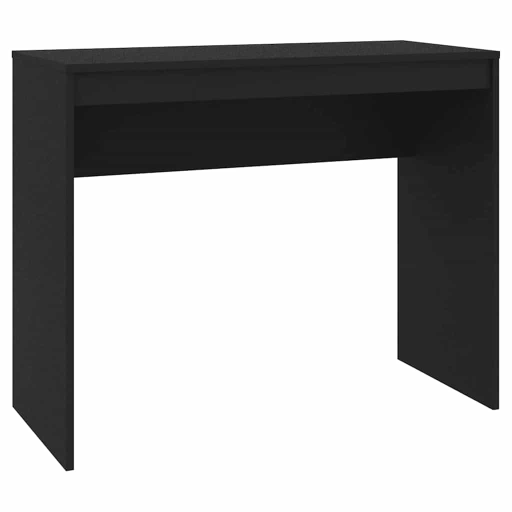 Black Study Desk 90x40cm Engineered Wood | HomeAndLiving