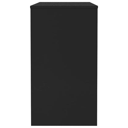 Black Study Desk 90x40cm Engineered Wood | HomeAndLiving