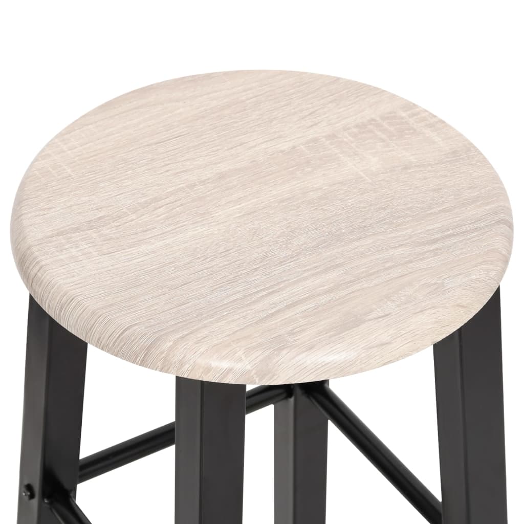 Bar Stools 2 pcs Black