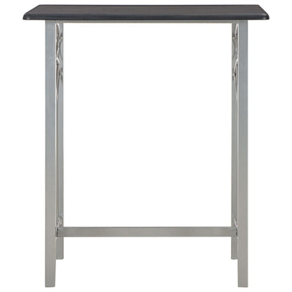 3 Piece Bar Set Wood and Steel
