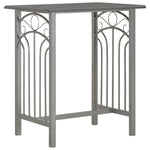 3 Piece Bar Set Wood and Steel Anthracite