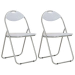Folding Dining Chairs 2 pcs White