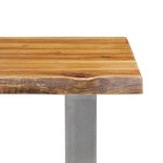 Bench 160 cm Solid Acacia Wood and Stainless Steel