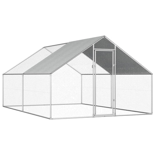Outdoor Chicken Cage Galvanised Steel 'M