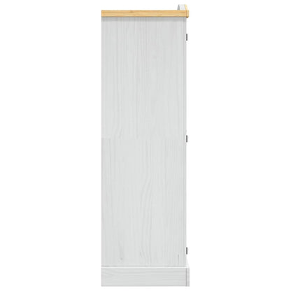 Mexican Pine Wardrobe 2 Door White Rustic | HomeAndLiving