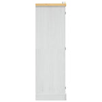 Mexican Pine Wardrobe 2 Door White Rustic | HomeAndLiving