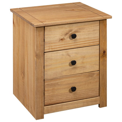 Solid Pine Bedside Table 3 Drawer Cabinet | HomeAndLiving