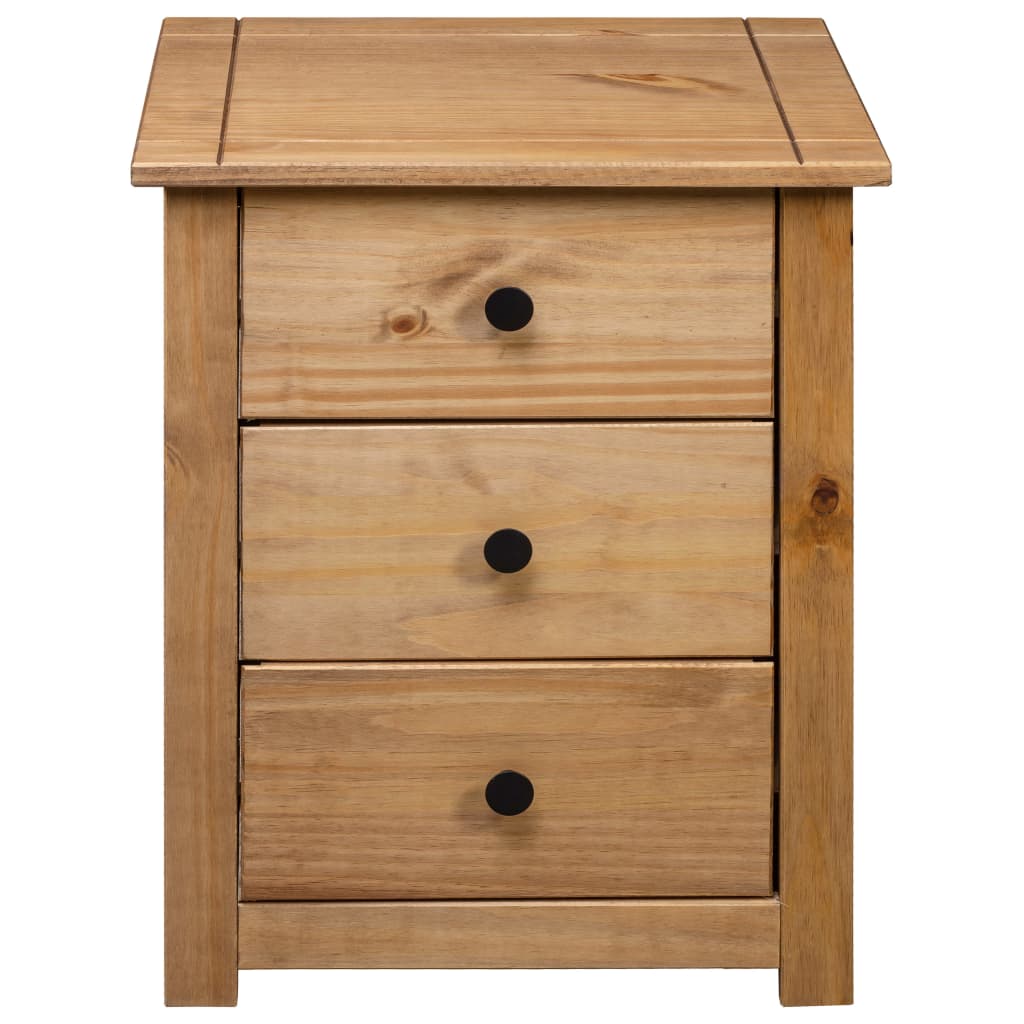 Solid Pine Bedside Table 3 Drawer Cabinet | HomeAndLiving
