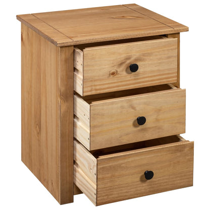 Solid Pine Bedside Table 3 Drawer Cabinet | HomeAndLiving