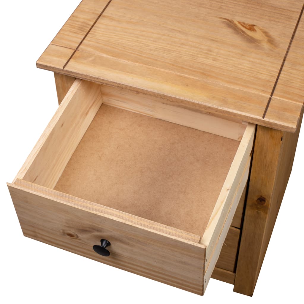 Solid Pine Bedside Table 3 Drawer Cabinet | HomeAndLiving