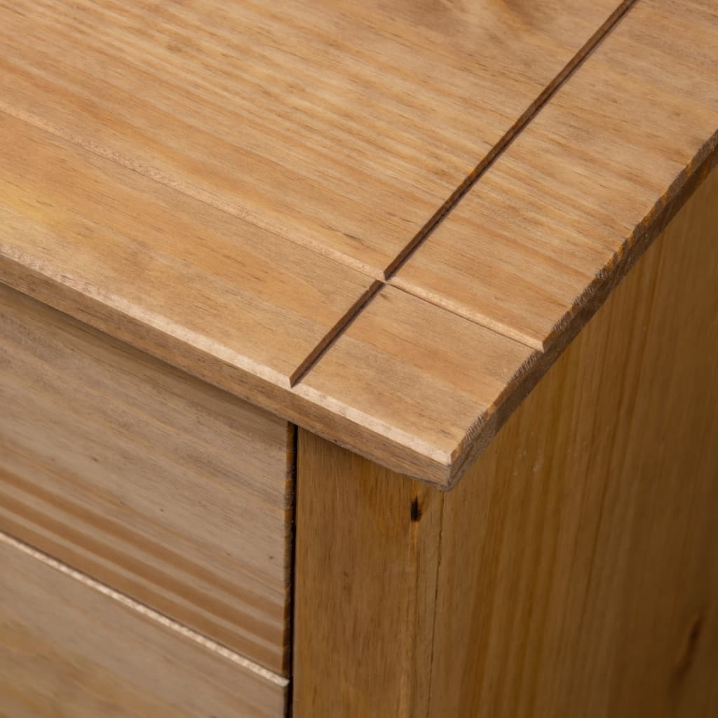 Solid Pine Bedside Table 3 Drawer Cabinet | HomeAndLiving