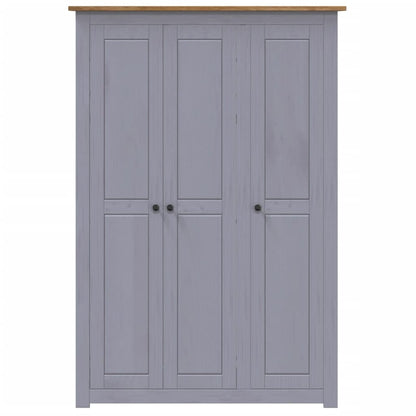 3-Door Wardrobe Grey Pine Panama Range