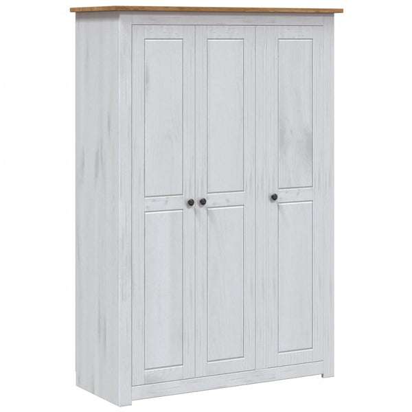  3-Door Wardrobe White Pine Panama Range