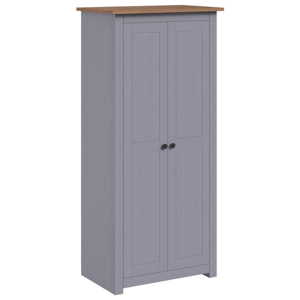 Solid Pine Wood Wardrobe Cabinet Panama Range Clothes Storage with Hanging Rail