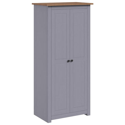 Solid Pine Wood Wardrobe Cabinet Panama Range Clothes Storage with Hanging Rail