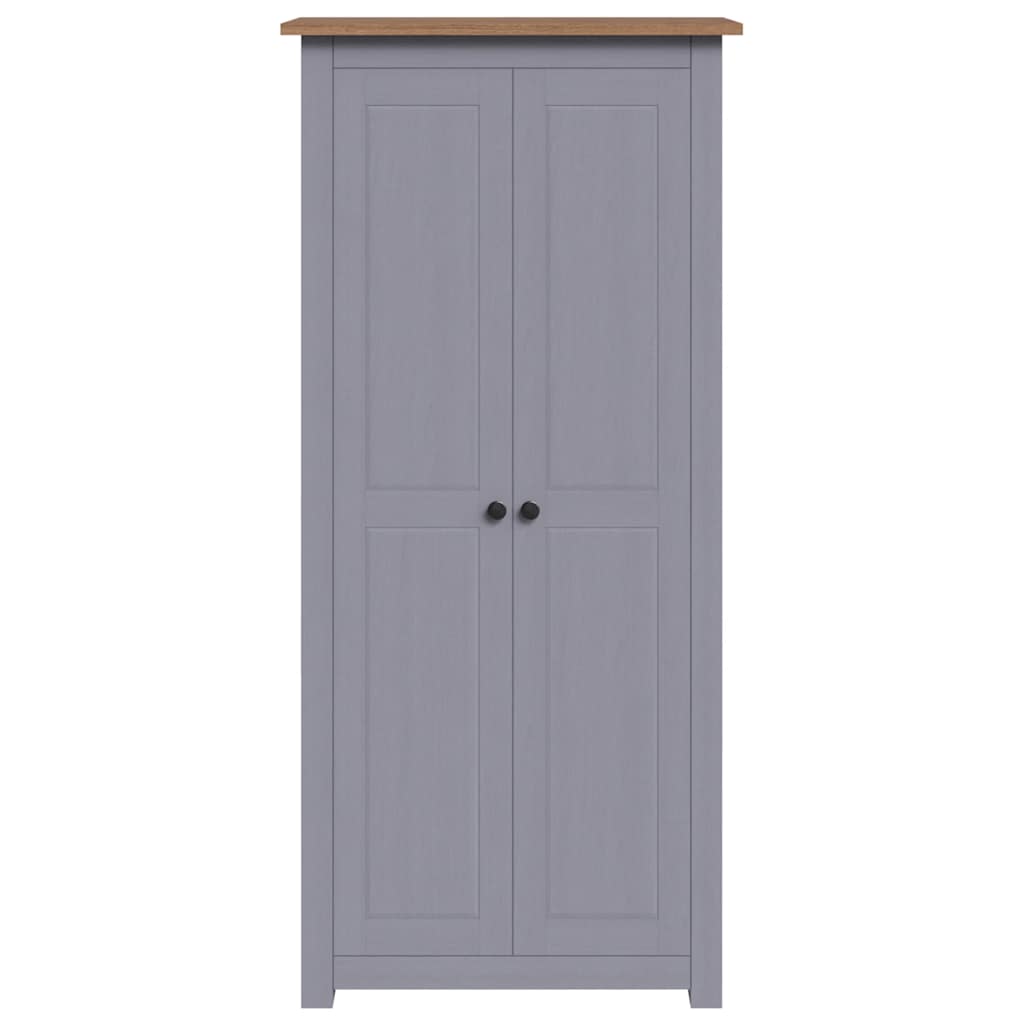 Solid Pine Wood Wardrobe Cabinet Panama Range Clothes Storage with Hanging Rail