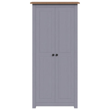 Solid Pine Wood Wardrobe Cabinet Panama Range Clothes Storage with Hanging Rail