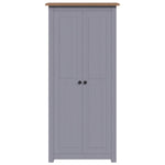 Solid Pine Wood Wardrobe Cabinet Panama Range Clothes Storage with Hanging Rail