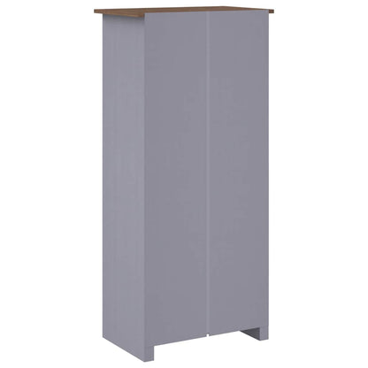 Solid Pine Wood Wardrobe Cabinet Panama Range Clothes Storage with Hanging Rail