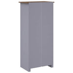 Solid Pine Wood Wardrobe Cabinet Panama Range Clothes Storage with Hanging Rail