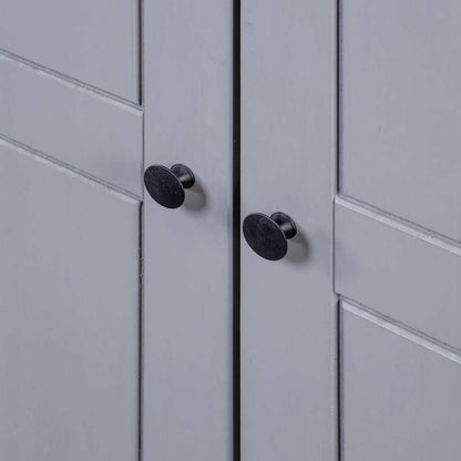 Solid Pine Wood Wardrobe Cabinet Panama Range Clothes Storage with Hanging Rail