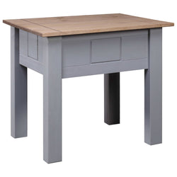 Panama Range Grey Pine Wood Side Table 50.5cm Modern Furniture