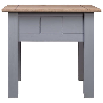 Panama Range Grey Pine Wood Side Table 50.5cm Modern Furniture