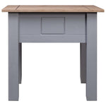Panama Range Grey Pine Wood Side Table 50.5cm Modern Furniture