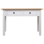 Console Table White Solid Pine Wood Panama Range