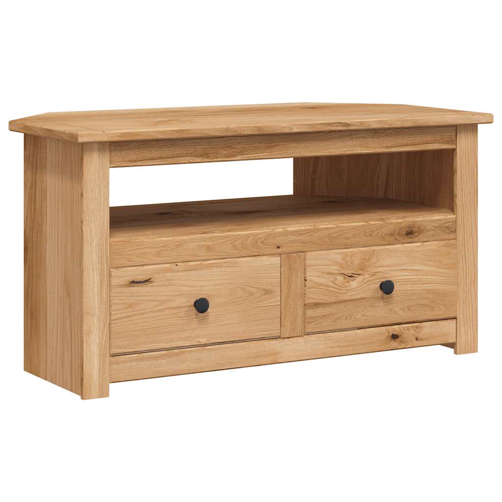 Corner Tv Cabinet Solid Pine 93x49x49cm