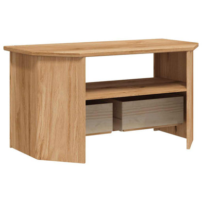 Corner Tv Cabinet Solid Pine 93x49x49cm