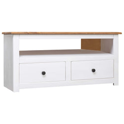 Corner Tv Cabinet White Solid Pine Panama Range