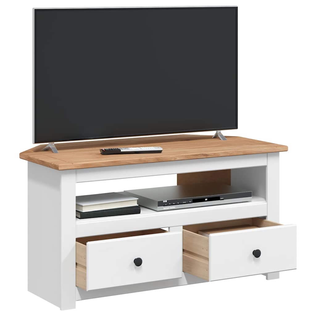 Corner Tv Cabinet Solid Wood 93x49x49cm