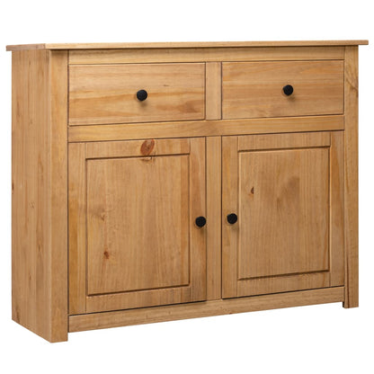 Solid Pine Sideboard Natural 93x40x80cm