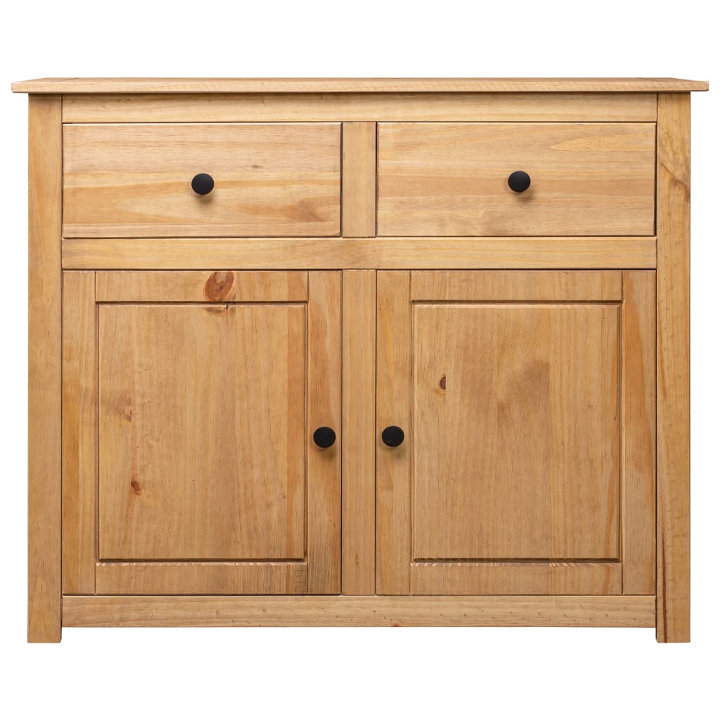 Solid Pine Sideboard Natural 93x40x80cm