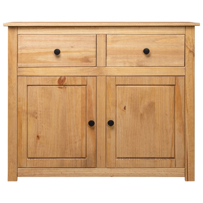 Solid Pine Sideboard Natural 93x40x80cm